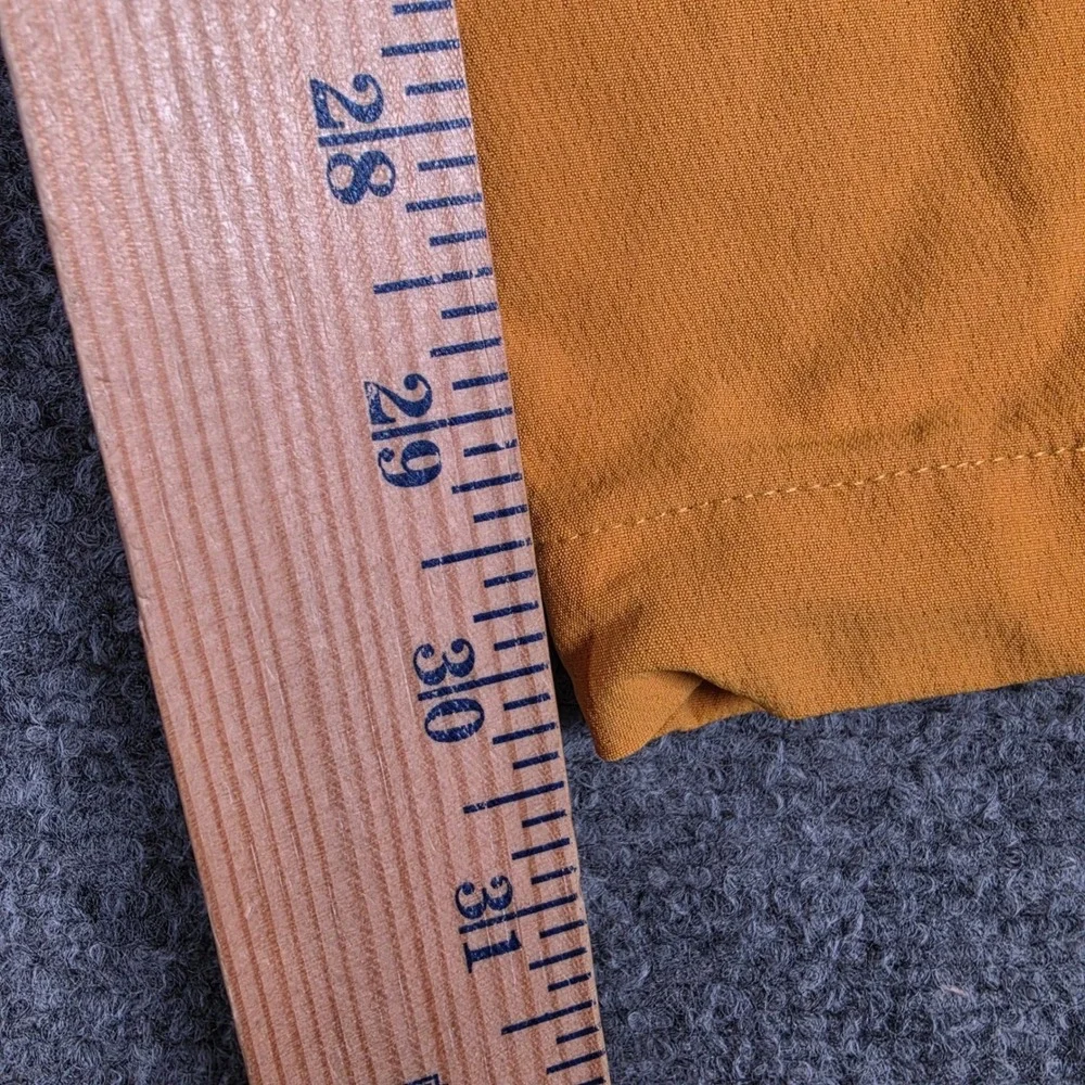 Outdoor Voices RecTrek Zip-Off Pants Womens Medium‎ Navy Tan Yellow Colorblock